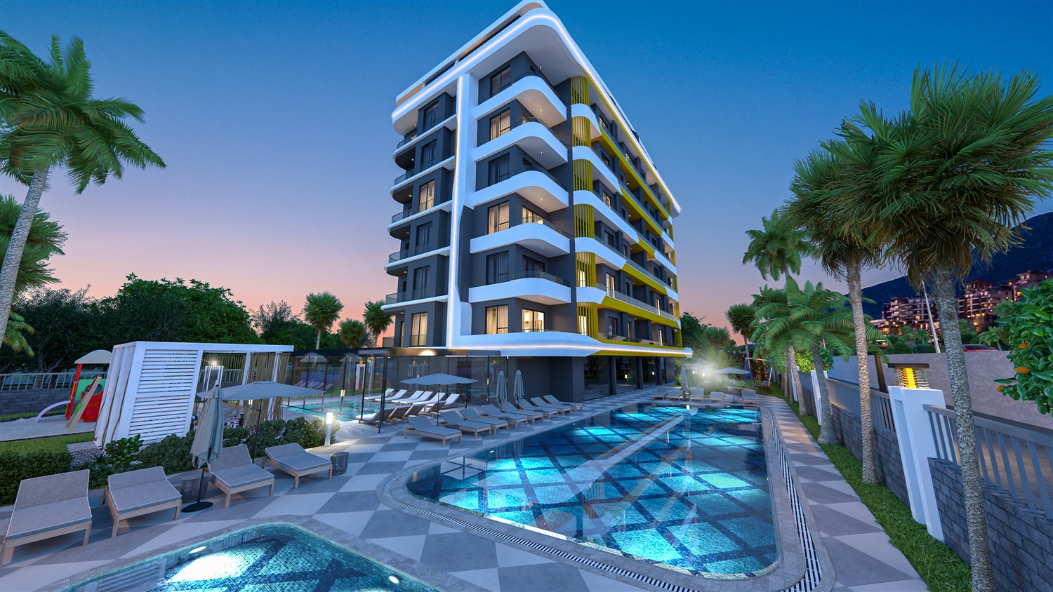 Новый жилой комплекс c захватывающими дух пейзажами морского побережья, расположенный в курортном городе Газипаша