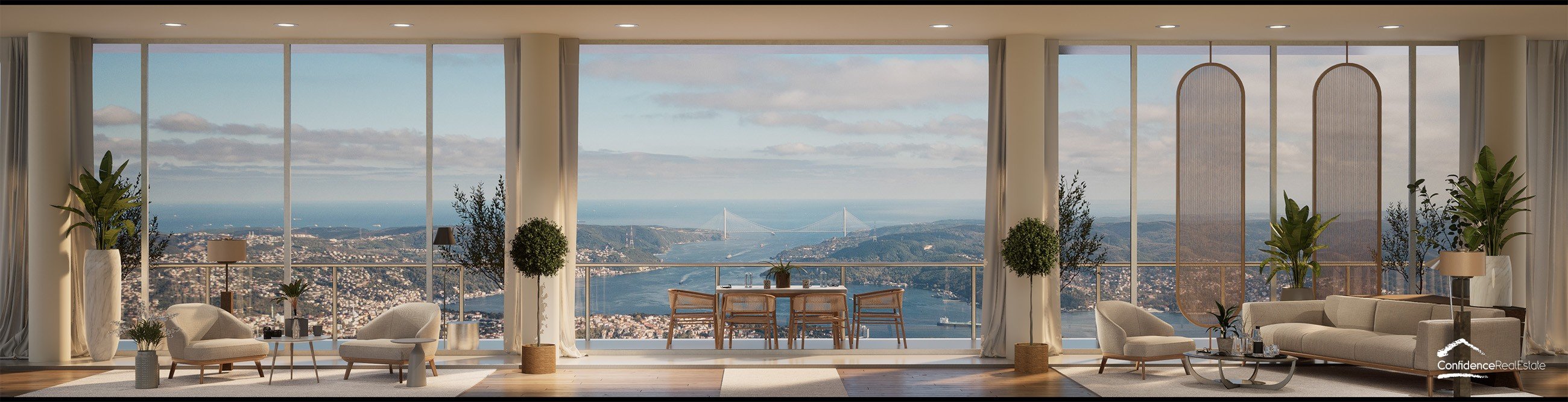 Luxury apartments and offices for sale in Maslak, Istanbul with Bosphorus views