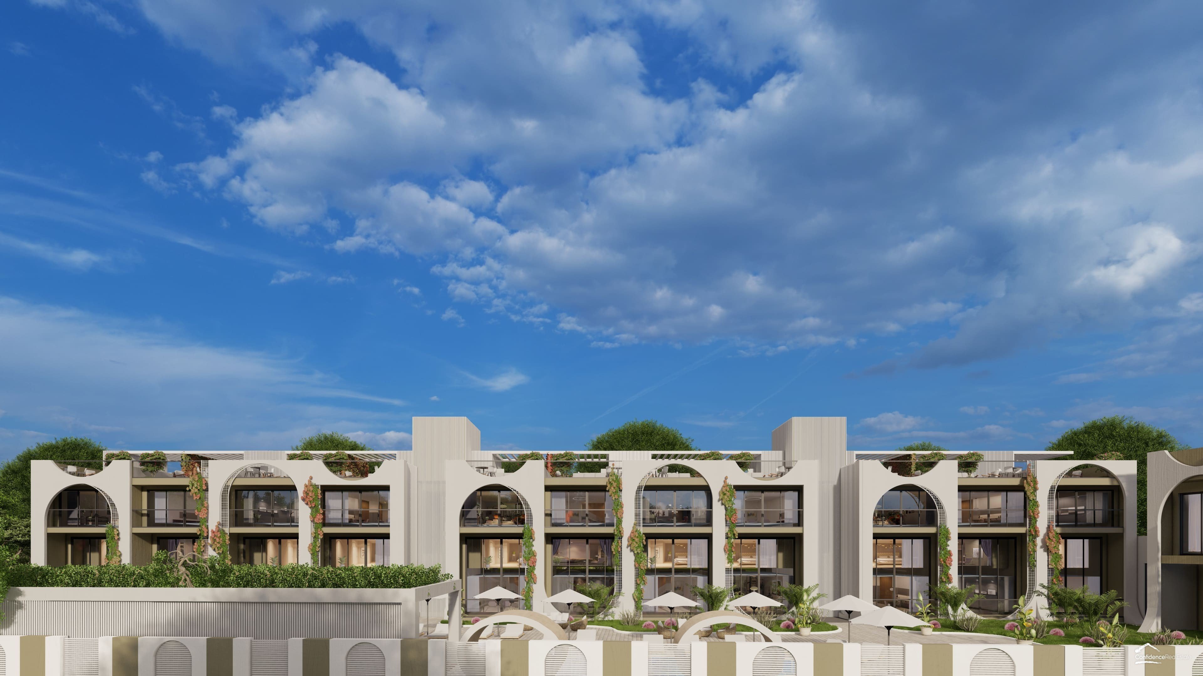 Проект жилых апартаментов с видом на море и горы на Северном Кипре, Эсентепе