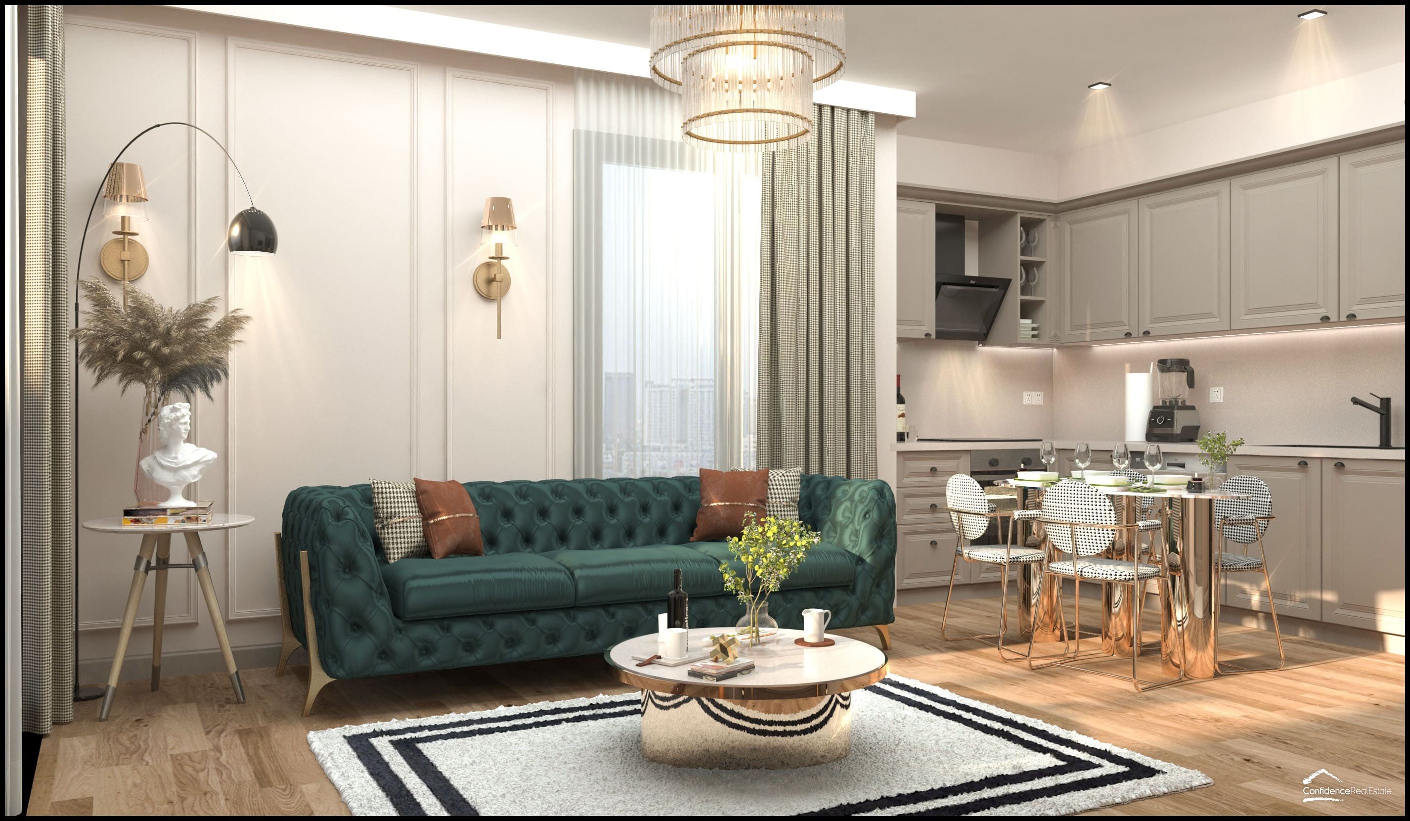 Popüler tatil beldesi Mersin'de modern apartman kompleksi