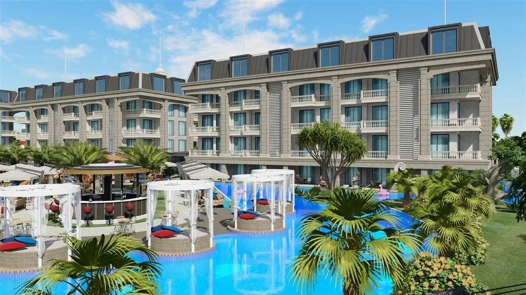 Modern residential complex in a developing area of ​​Alanya