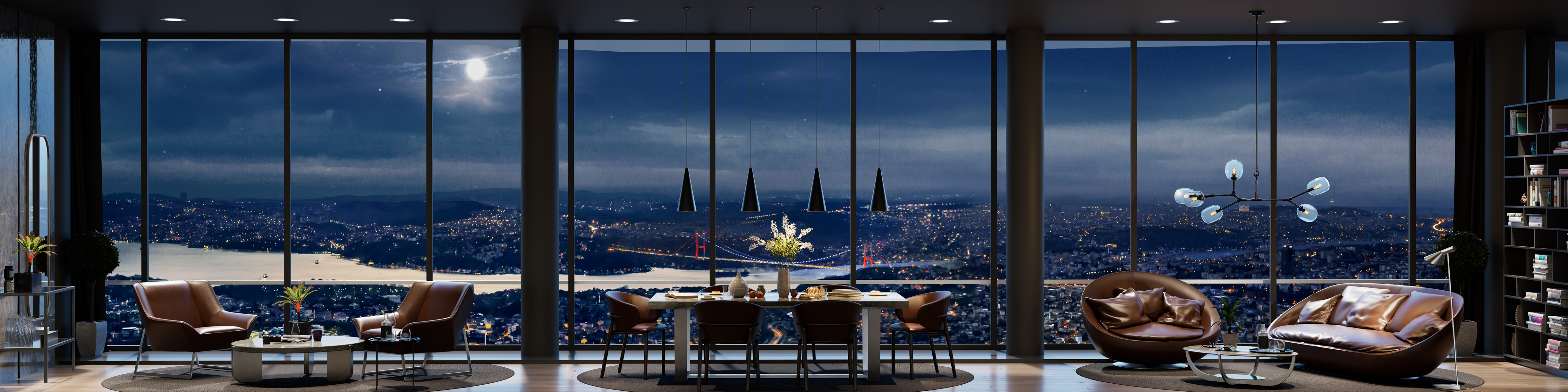 Luxury apartments and offices for sale in Maslak, Istanbul with Bosphorus views