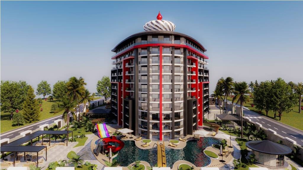 Новый жилой проект в Газипаше с отельной инфраструктурой