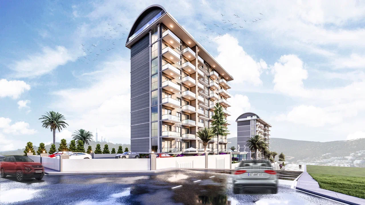New comfort class project in the promising area of ​​Payallar, Alanya