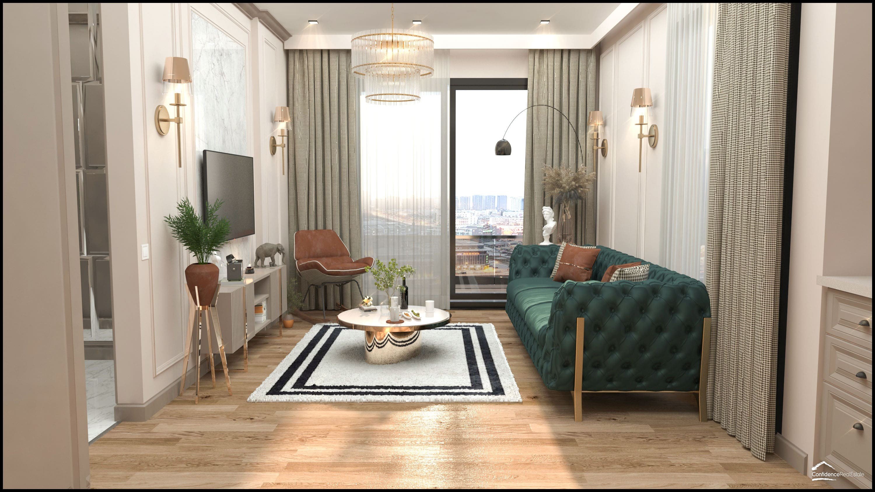Popüler tatil beldesi Mersin'de modern apartman kompleksi