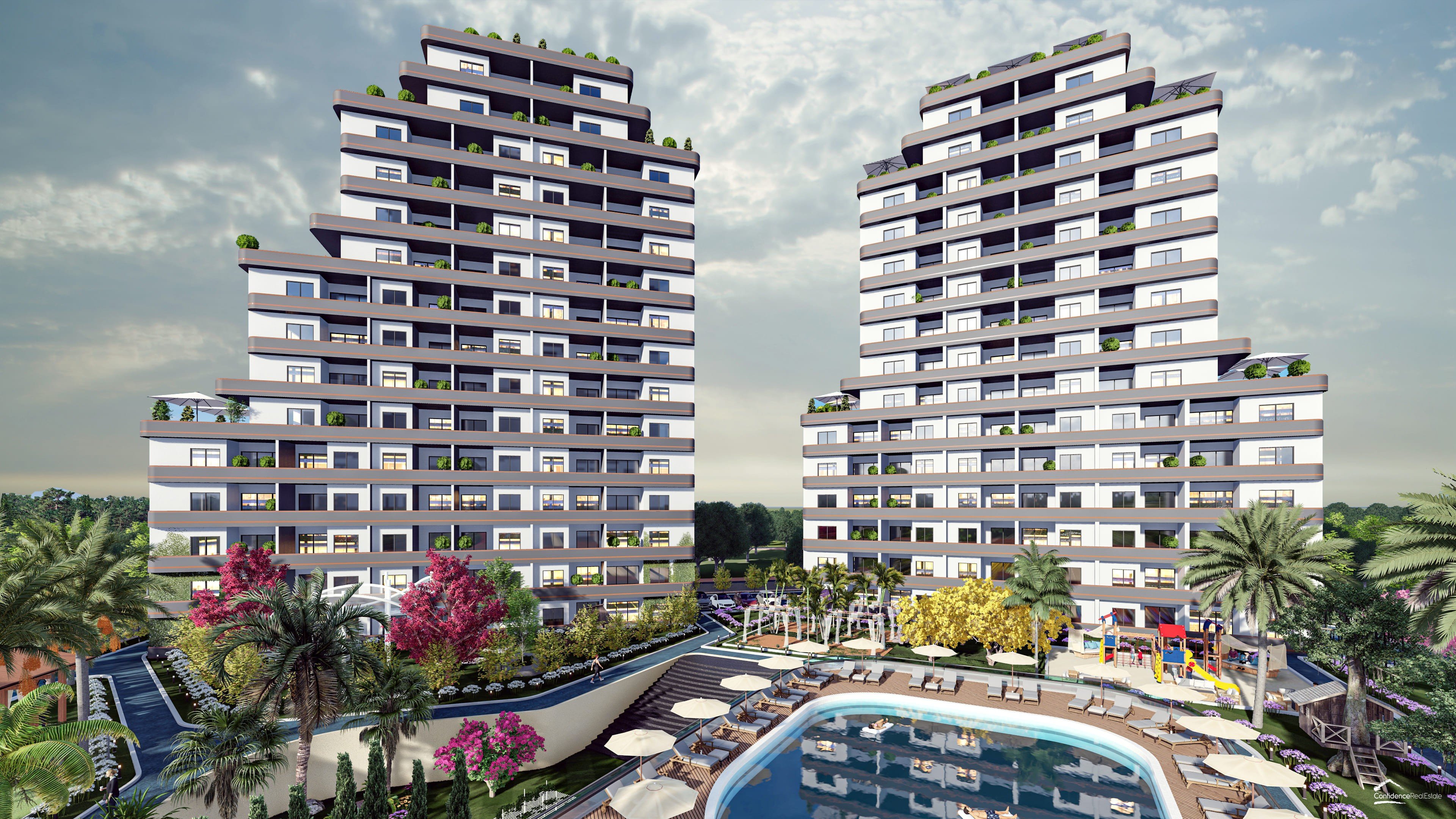 Residential mega-project in a popular area of ​​Mersin with rich infrastructure